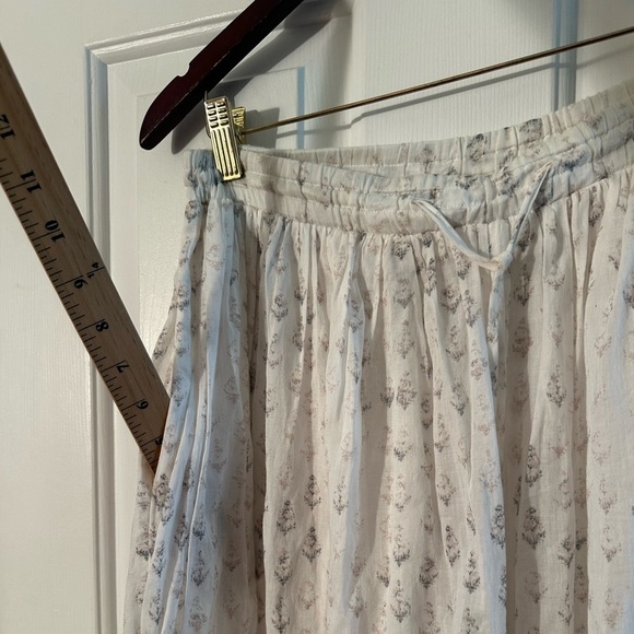 FREE PEOPLE S Intimately Cotton Wide Leg PJ Pant BAGGY Feather Weight POCKETS - Picture 7 of 16